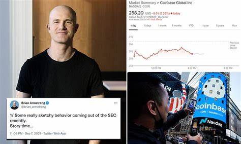 Coinbase CEO accuses SEC of sketchy behavior over regulator's plans to sue - Daily Mail