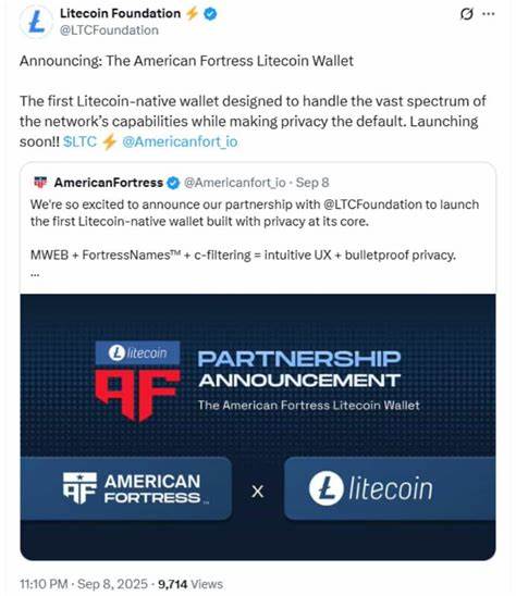 AmericanFortress and Litecoin Unveil Privacy-Focused Wallet