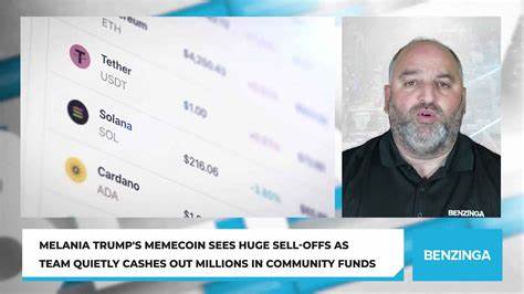 Melania Trump's Memecoin Sees Huge Sell-Offs As Team Quietly Cashes Out Millions In Community Funds - Yahoo Finance