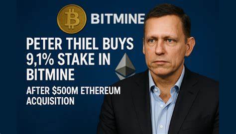 Bitmine Immersion jumps after Palantir co-founder Peter Thiel's stake reveal