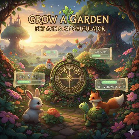 Grow A Garden Pet Age Calculator - Pet Growth Stages