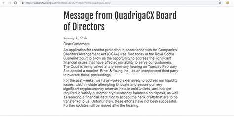 QuadrigaCX's creditor protection extended until June