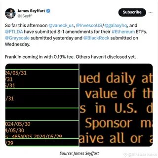 Franklin Templeton files updated S-1 form for its Ethereum ETF, discloses 0.19% fee - Crypto Briefing