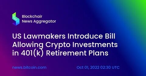 Republicans reintroduce bill to boost cryptocurrency options in 401(k) plans - Pensions & Investments