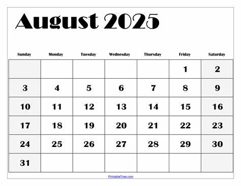 August 2025 Calendar – Printable Templates & More
