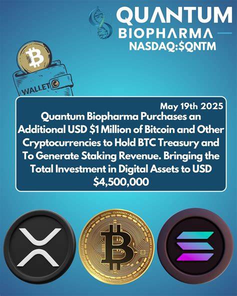 Quantum Biopharma Purchases an Additional USD $1 Million of Bitcoin and Other Cryptocurrencies to Hold BTC Treasury and To Generate Staking Revenue. Bringing the Total 
