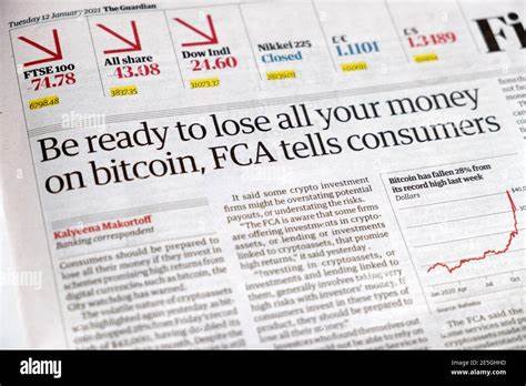 Bitcoin: be prepared to lose all your money, FCA warns consumers - The Guardian