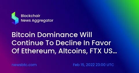 Ethereum to $5,000 and Solana to $450? How a Bitcoin Dominance Drop Below 50% Could Start Altcoin Season - CryptoDaily