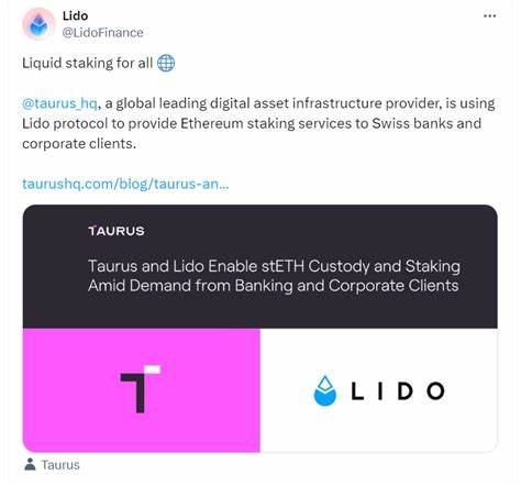 Crypto Custodian Taurus Enlists Lido to Bring Liquid Ethereum Staking to Swiss Banks - Yahoo Finance