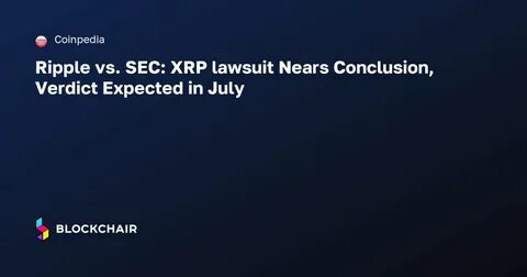 Ripple Vs SEC Lawsuit Update: SEC Long Running Suit Nears Conclusion, XRP Price To $0.9 - CoinGape